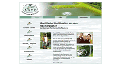 Desktop Screenshot of forellenzucht-kamp.de