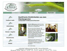 Tablet Screenshot of forellenzucht-kamp.de